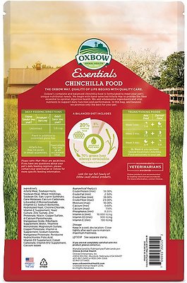 Oxbow Essentials Chinchilla Deluxe Chinchilla Food