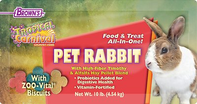 Brown's Tropical Carnival Gourmet Rabbit Food