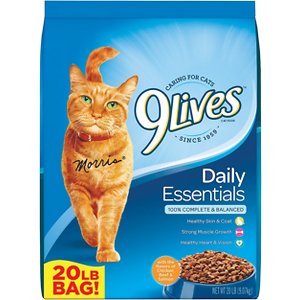 9Lives Daily Essentials with Chicken, Beef, & Salmon Flavor Dry Food