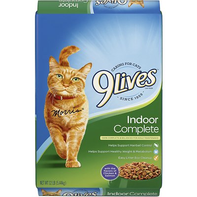 9 Lives Indoor Complete with Chicken & Salmon Flavor Dry Food