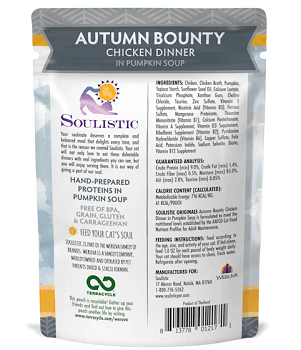 Soulistic Originals Autumn Bounty Chicken Dinner in Pumpkin Soup Pouches