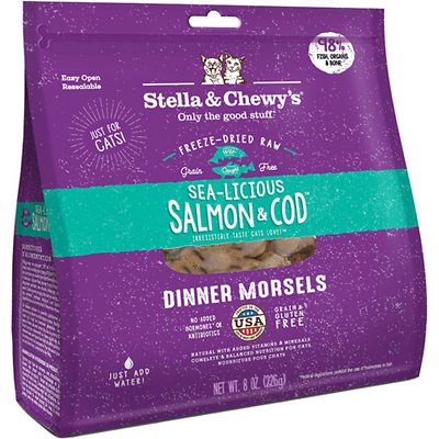 STELLA & CHEWY'S Sea-Licious Salmon & Cod Freeze-Dried Raw Dinner Morsels