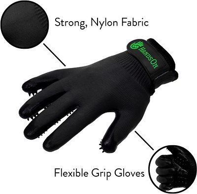 HandsOn All-In-One Pet Bathing & Grooming Gloves