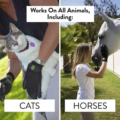 HandsOn All-In-One Pet Bathing & Grooming Gloves