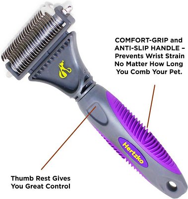 Hertzko Double Sided Dog & Cat Dematting Comb