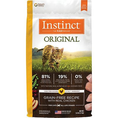 INSTINCT BY NATURE’S VARIETY Original Grain-Free Recipe with Real Chicken Dry Food