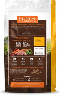 INSTINCT BY NATURE’S VARIETY Original Grain-Free Recipe with Real Chicken Dry Food