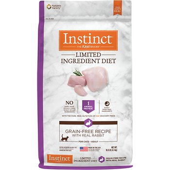 Instinct Limited Ingredient Diet Grain-Free Recipe with Real Rabbit Freeze-Dried Raw Coated Dry Cat Food