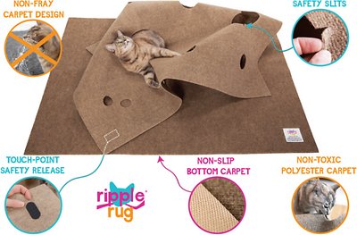 SnugglyCat Ripple Rug Cat Activity Play Mat