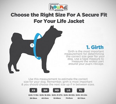 Outward Hound Neoprene Dawson Swimmer Dog Life Jacket