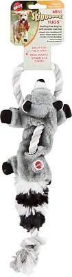 Ethical Pet Mini Skinneeez Tugs Raccoon Stuffing-Free Squeaky Plush Dog Toy
