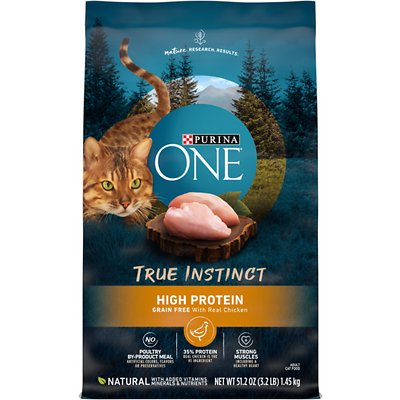 PURINA ONE True Instinct Natural Real Chicken Plus Vitamins & Minerals Grain-Free Dry Food