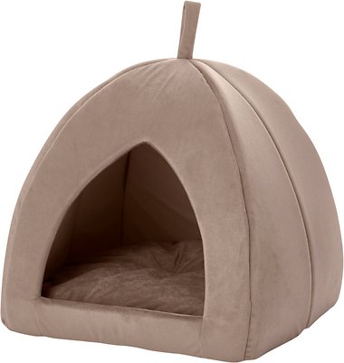 Frisco Tent Covered Cat & Dog Bed, Sandy Beige