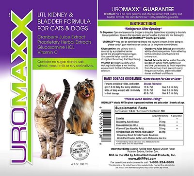 Animal Nutritional Products UroMAXX Dog & Cat Supplement