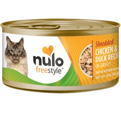 NULO Freestyle Shredded Chicken & Duck in Gravy Grain-Free Canned Food