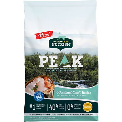 RACHAEL RAY NUTRISH PEAK Grain-Free Natural Woodland Catch Recipe with Chicken, Trout & Salmon Dry Food