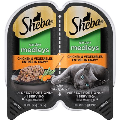 SHEBA Garden Medleys Chicken & Vegetables Entrée in Gravy