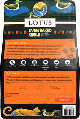 LOTUS Oven Baked Kibble Duck Recipe
