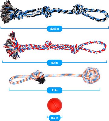 Pacific Pups Rescue Assorted Rope Dog Toys