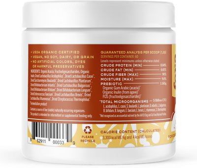 Fera Pet Organics Probiotics with Organic Prebiotics for Dogs & Cats, 72-g