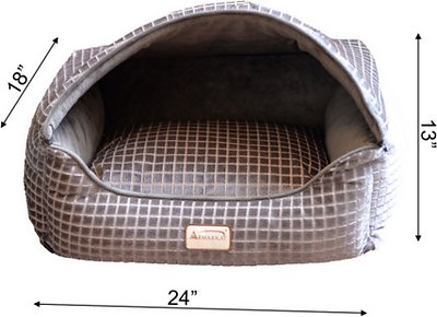 Armarkat Collasible Zipper Top Cuddle Cave Cat Bed