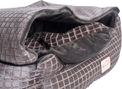 Armarkat Collasible Zipper Top Cuddle Cave Cat Bed