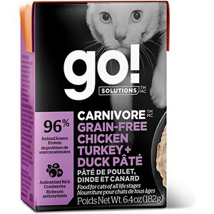 GO! Carnivore Grain-Free Chicken, Turkey + Duck Pate