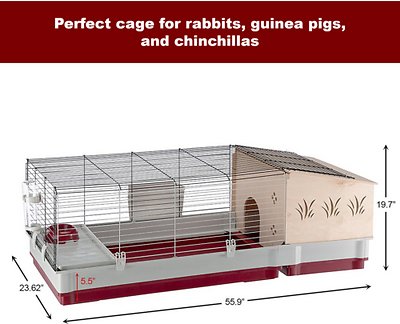 Ferplast Krolik 140 Rabbit Cage & Wood Hutch