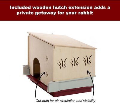Ferplast Krolik 140 Rabbit Cage & Wood Hutch