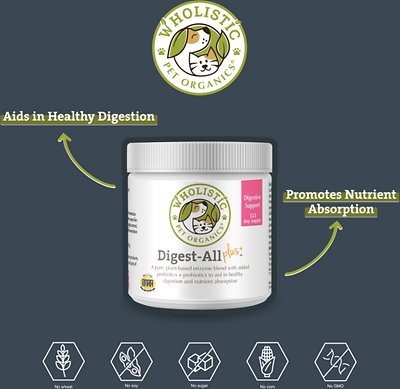 Wholistic Pet Organics Digest-All Plus Dog & Cat Supplement