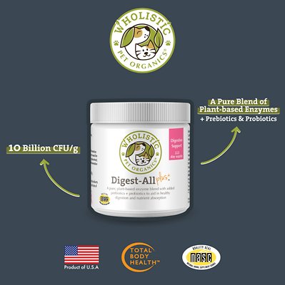 Wholistic Pet Organics Digest-All Plus Dog & Cat Supplement