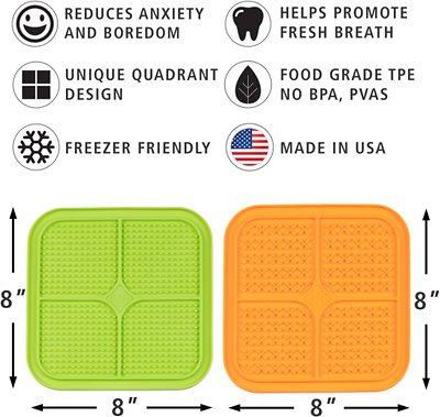 Hyper Pet IQ Calm Slow Feeder Cat & Dog Treat Mat
