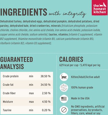The Honest Kitchen Grain-Free Turkey Dehydrated Cat Food
