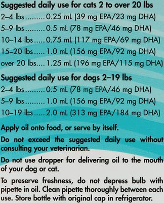 Nordic Naturals Omega-3 Pet Cats & Small Breed Dog & Cat Supplement