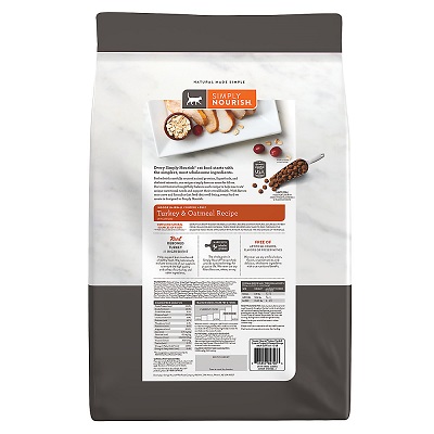 SIMPLY NOURISH Turkey & Oatmeal Indoor Adult Cat Food