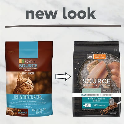 SIMPLY NOURISH SOURCE Fish & Chicken Recipe Indoor Cat Food