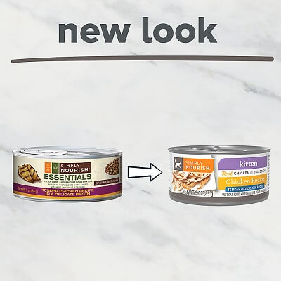 SIMPLY NOURISH Chicken Recipe Tender Morsel Kitten Food