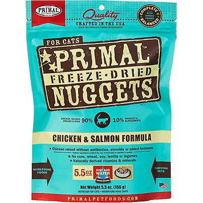 PRIMAL Feline Chicken & Salmon Formula Freeze-Dried Nuggets