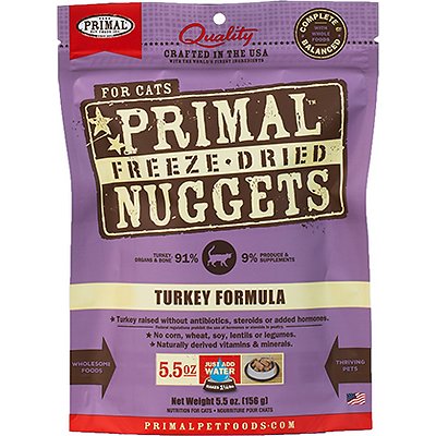 PRIMAL Feline Turkey Formula Freeze-Dried Nuggets