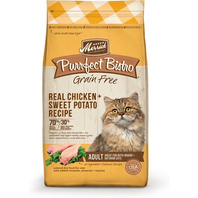 MERRICK Purrfect Bistro Grain-Free Real Chicken + Sweet Potato Dry Cat Food