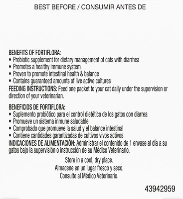 Purina Pro Plan Veterinary Diets FortiFlora Probiotic Gastrointestinal Support Cat Supplement