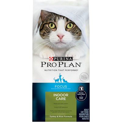 PURINA PRO PLAN Focus Adult Indoor Care Turkey & Rice Formula Dry Cat Food