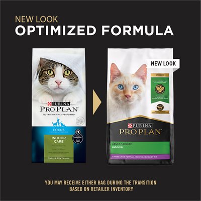 PURINA PRO PLAN Focus Adult Indoor Care Turkey & Rice Formula Dry Cat Food