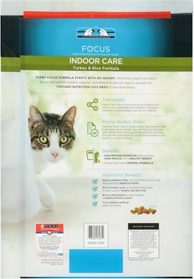PURINA PRO PLAN Focus Adult Indoor Care Turkey & Rice Formula Dry Cat Food