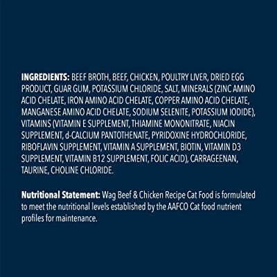 WAG Beef & Chicken Pate Canned Cat Food