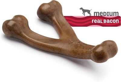 Benebone Bacon Flavor Wishbone Tough Dog Chew Toy