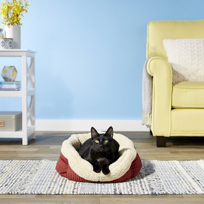 Aspen Pet Self-Warming Bolster Cat & Dog Bed