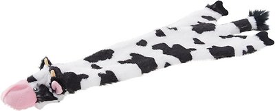 Ethical Pet Skinneeez Crinklers Cow Stuffing-Free Squeaky Plush Dog Toy