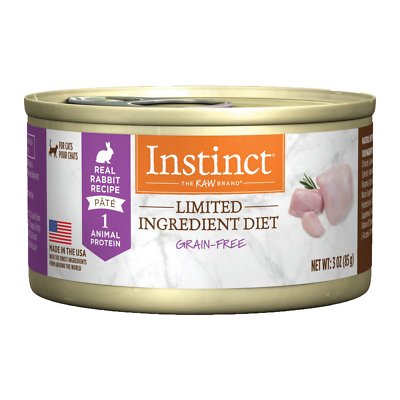 INSTINCT BY NATURE’S VARIETY  Limited Ingredient Diet Grain-Free Real Rabbit Recipe Canned Food