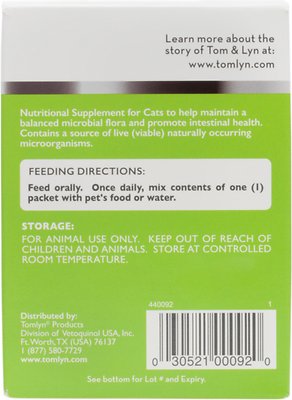 Tomlyn Pre & Probiotic Water Soluble Powder Cat Supplement